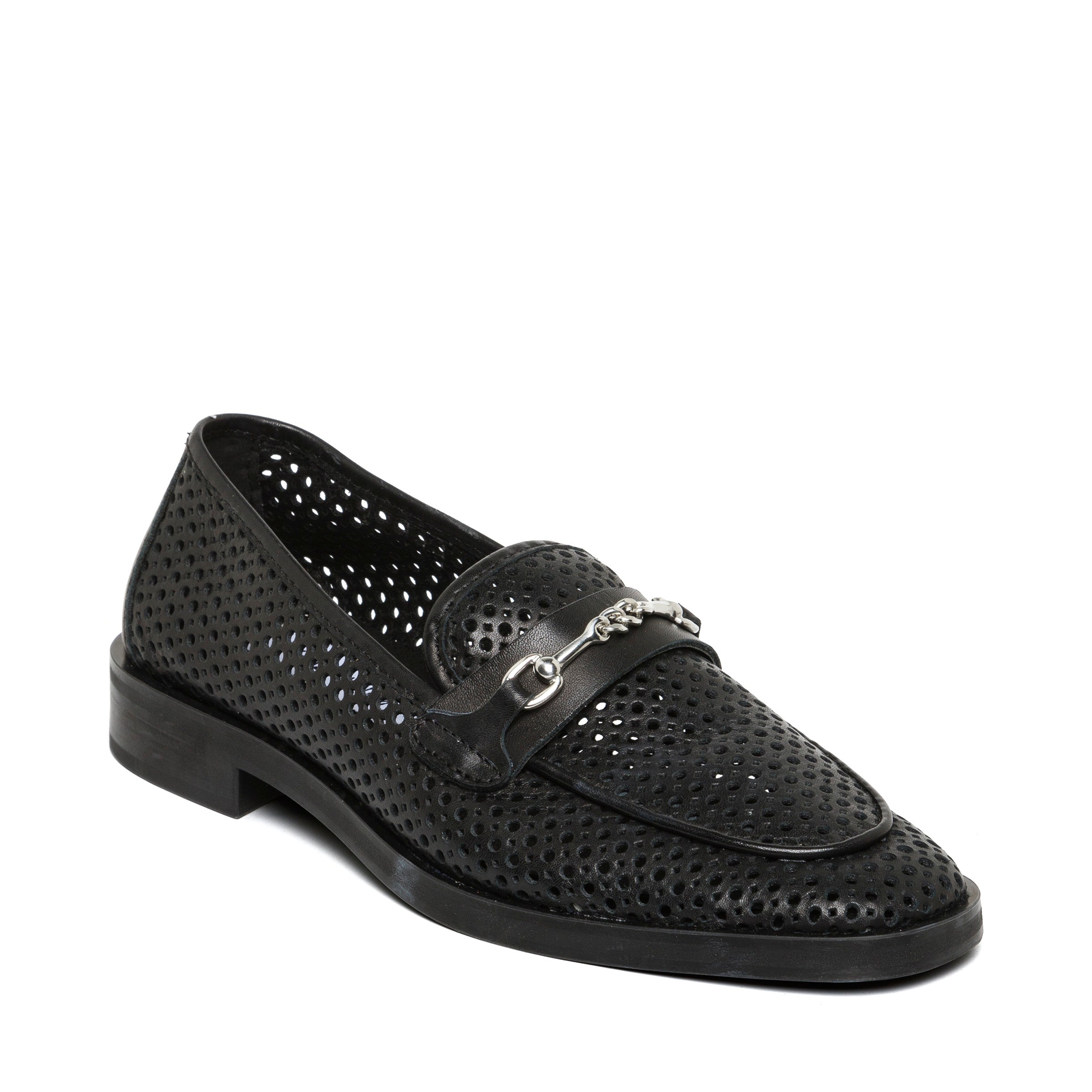 Nafisa Flat Shoe BLACK LEATHER