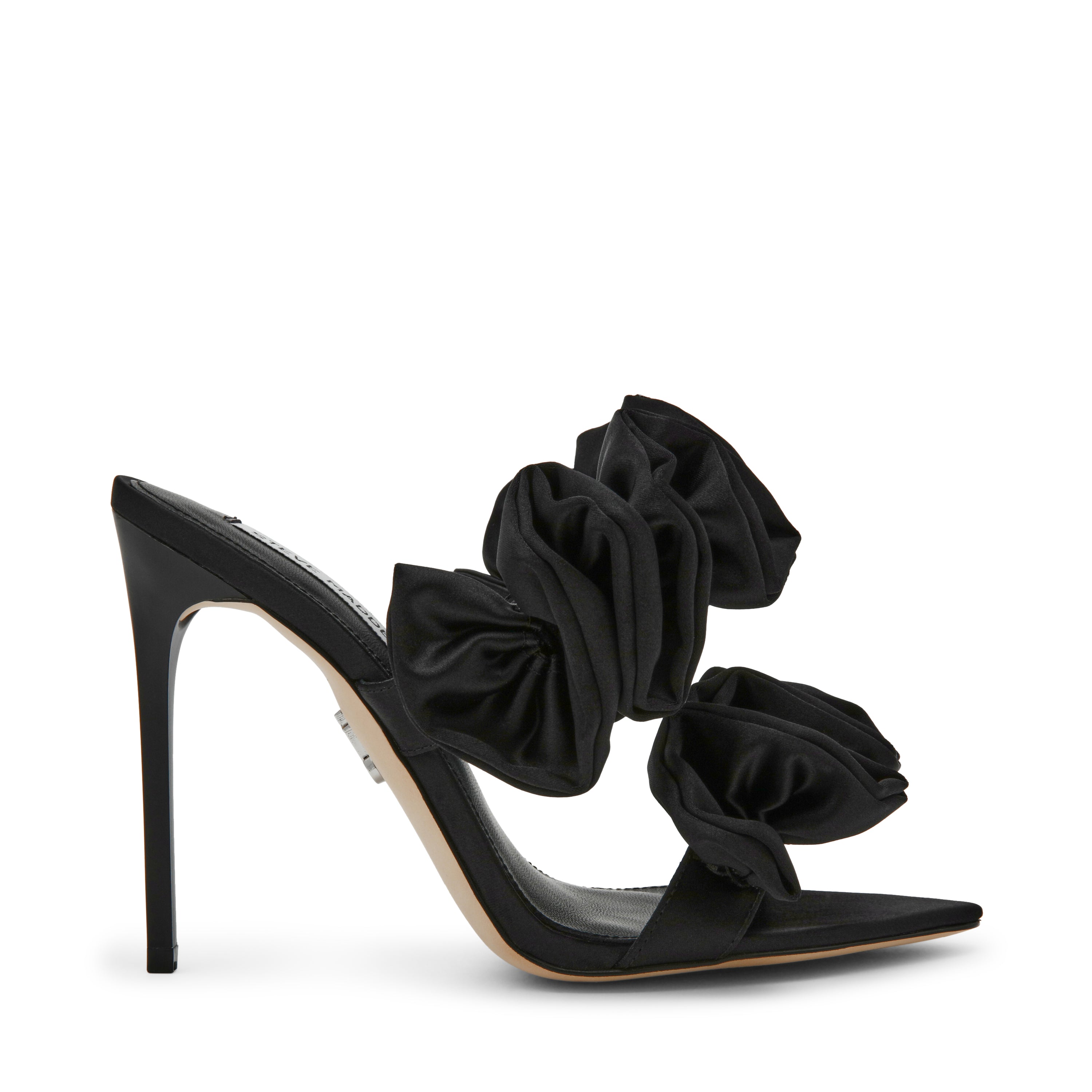 Aalina Sandal BLK SATIN