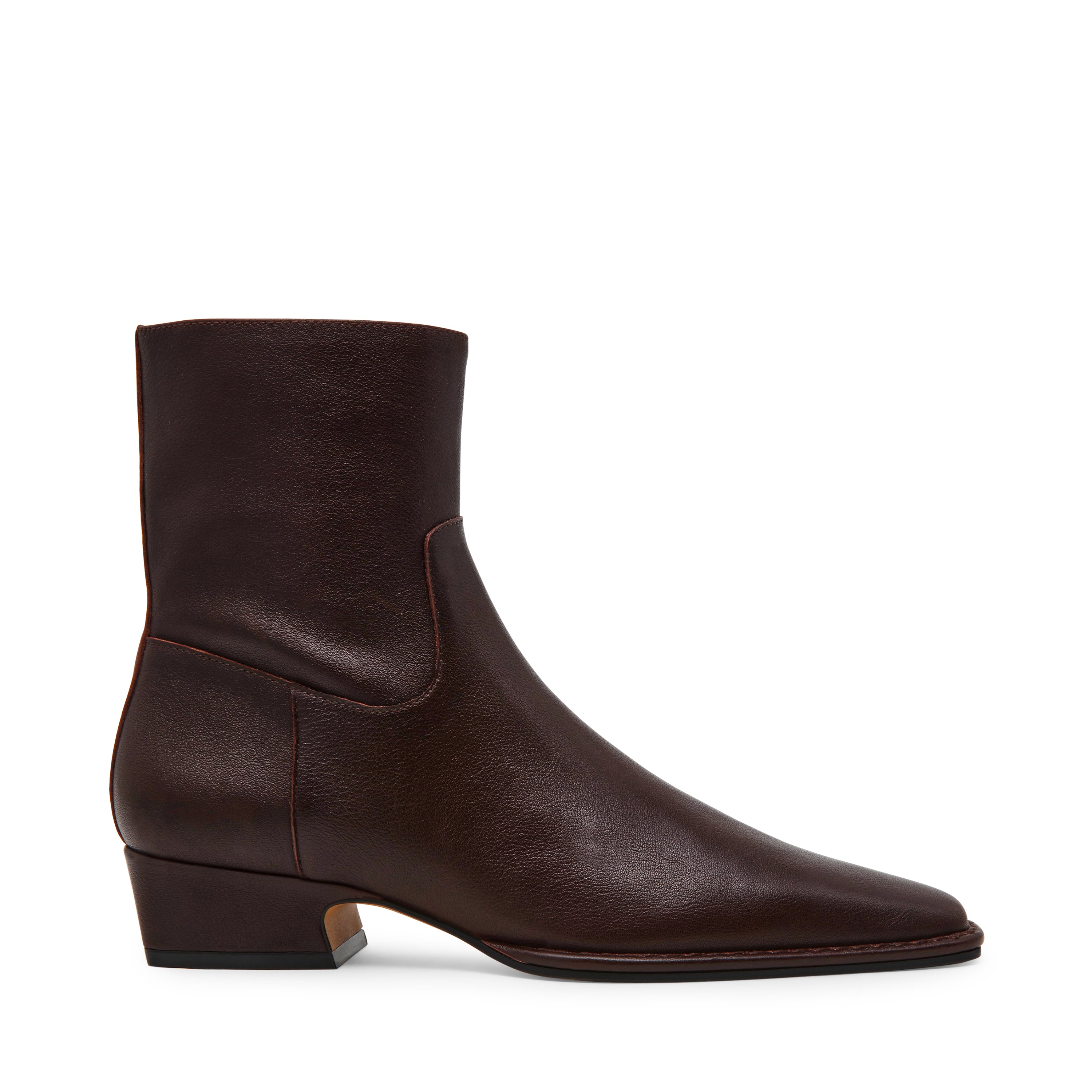 Define Bootie BURG LEATHER