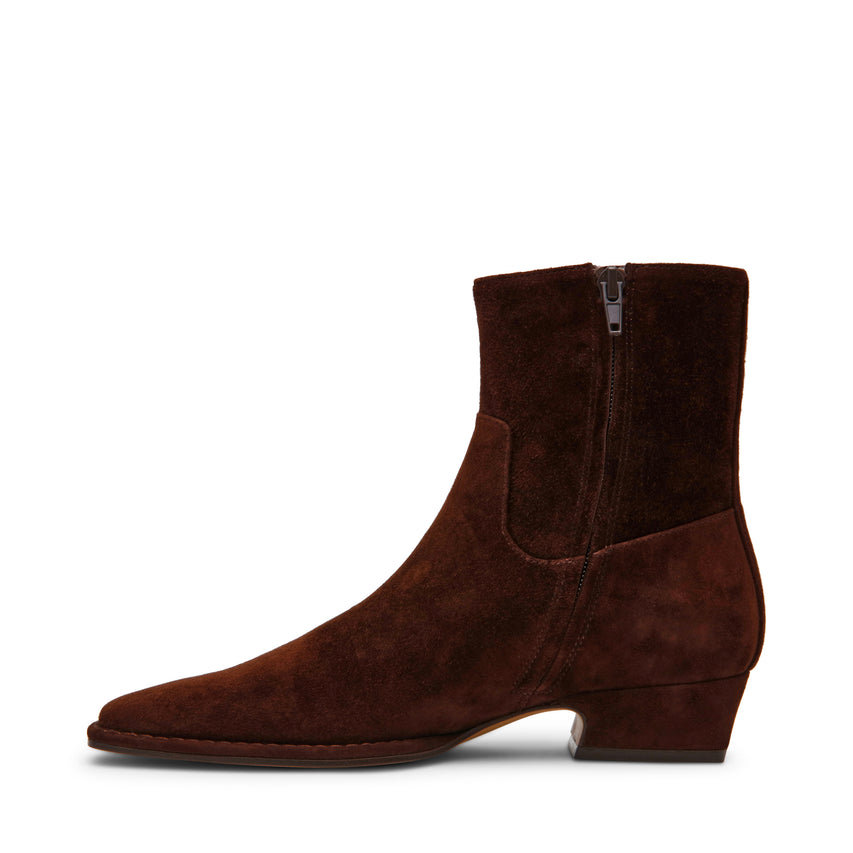 Define Bootie BROWN SUEDE - view 6