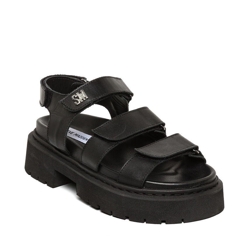 Glorias Sandal BLACK LEATHER - view 2