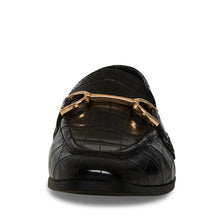 Steve Madden Carrine Loafer BLACK CROCO Flat shoes All Products