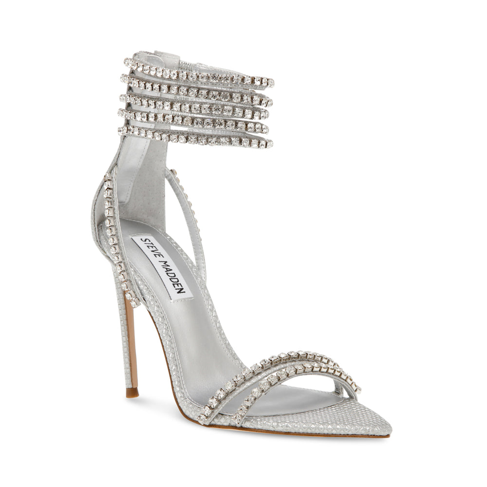 Steve Madden Bonjour Sandal SILVER Sandals All Products