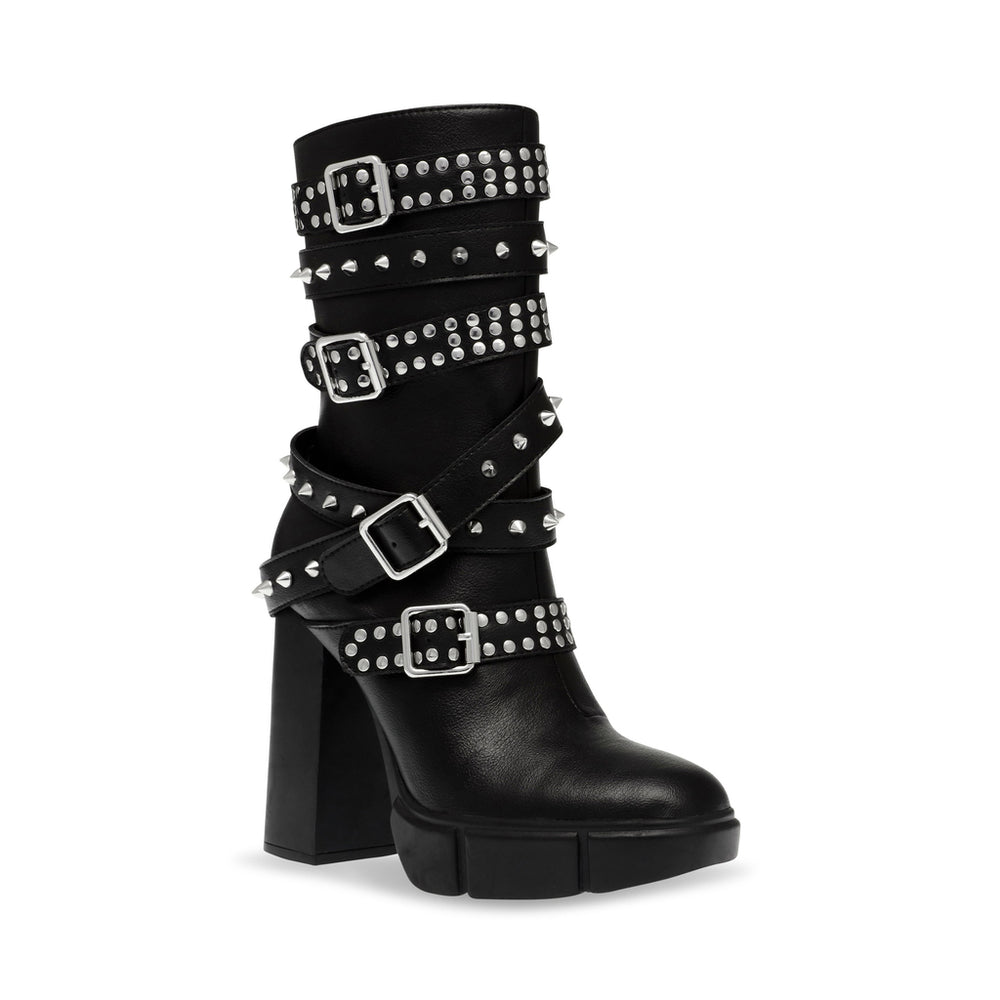Steve Madden Razor Sharp Bootie BLK ACTION LEATHER Ankle boots 90's Nostalgia