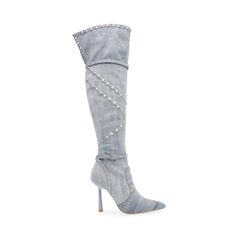 Steve Madden Fasten-up Boot BLUE DENIM Boots All Products