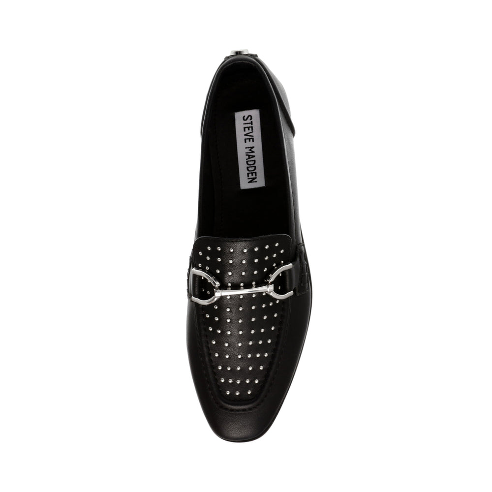 Steve Madden Carrine-S Loafer BLK/SIL STUDS Flat shoes All Products