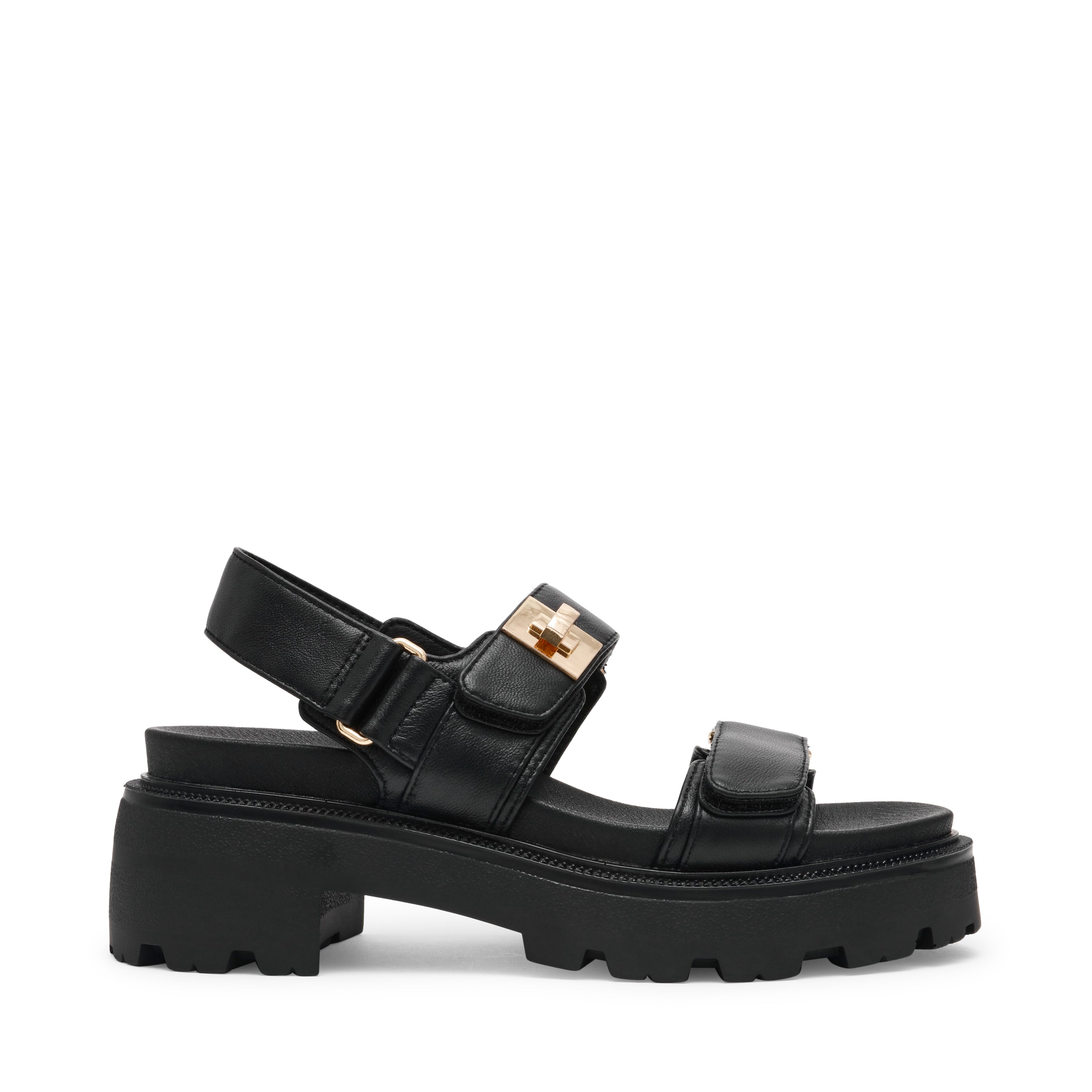 Supermona Sandal BLACK LEATHER
