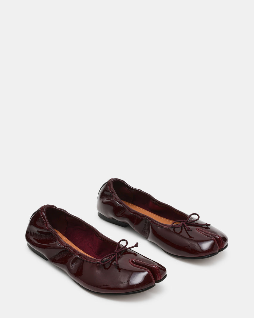 Carin Flat Shoe BURGUNDY PATENT