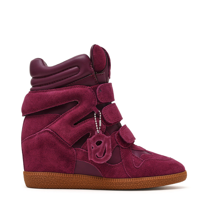 Mavis Sneaker DK CHERRY LACQ SUEDE
