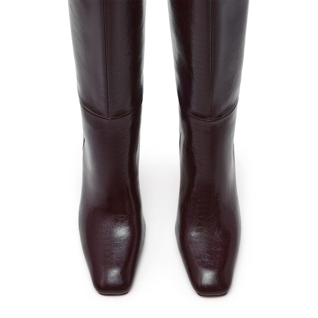 Max In Boot WINE CRINKLE PATENT - view 3