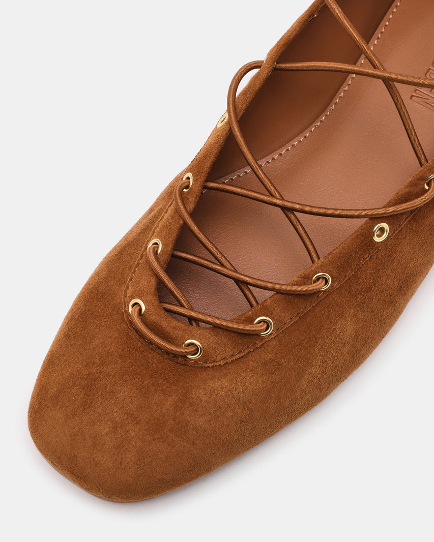 Pointe Flat Shoe CHESTNUT SUEDE