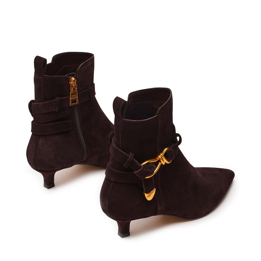Roller Bootie BROWN SUEDE