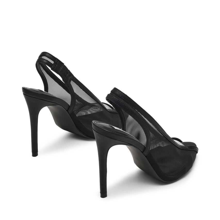 Sasha-Mesh Pump BLACK LEATHER - view 3
