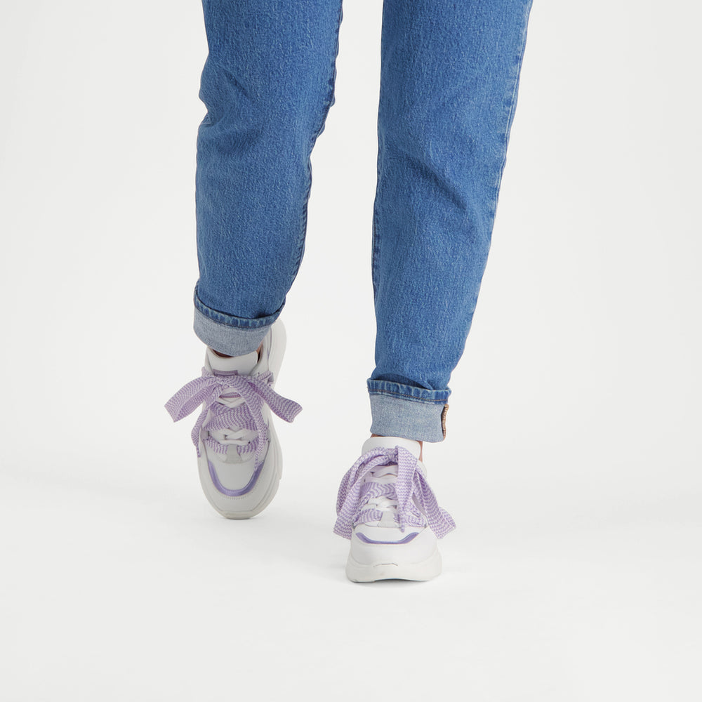 Steve Madden Maisie Sneaker WHITE/LILA Sneakers All Products