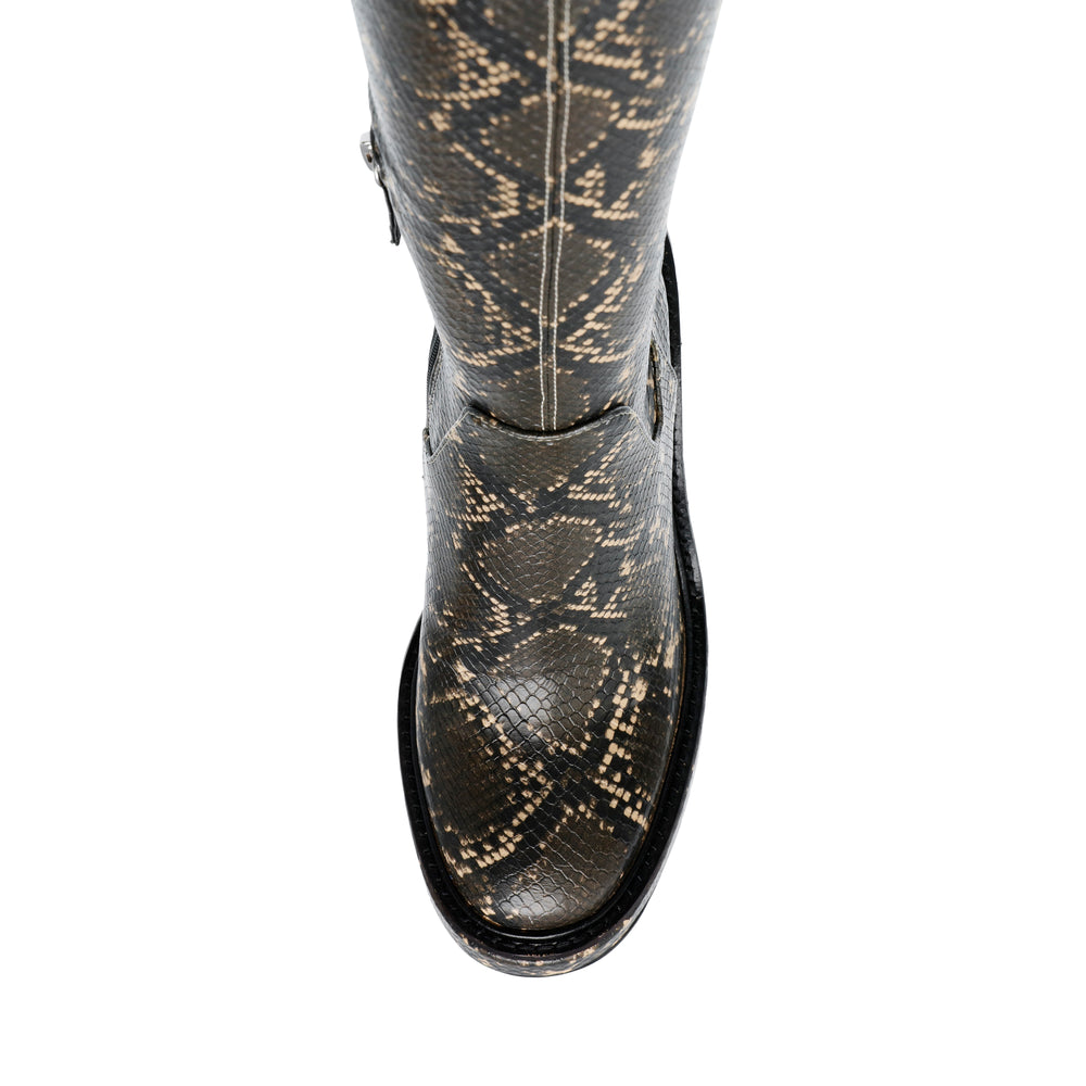 Steve Madden Aligned Boot GREY SNAKE Boots All Products