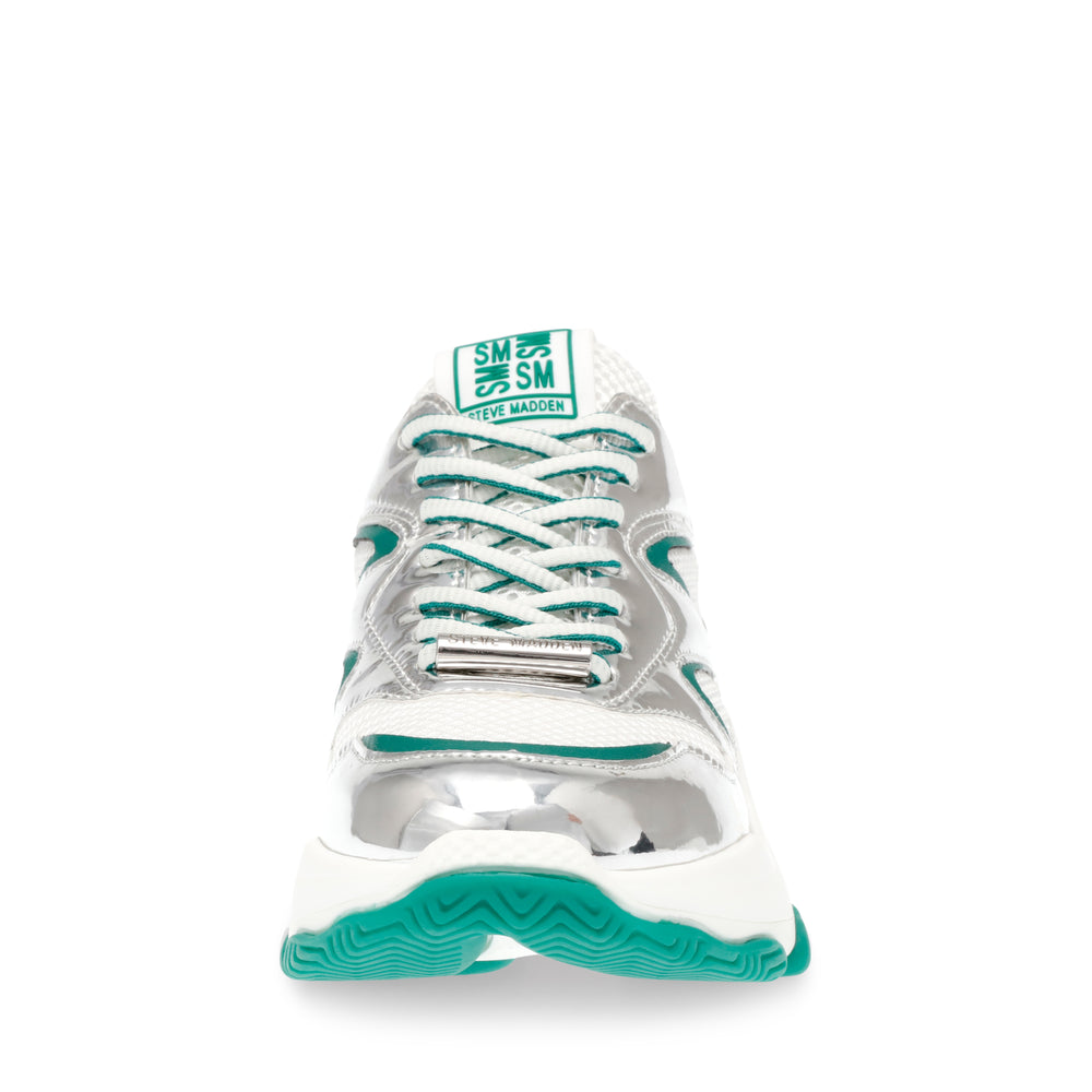 Steve Madden Medallist2 Sneaker WHITE/EMERALD Sneakers All Products