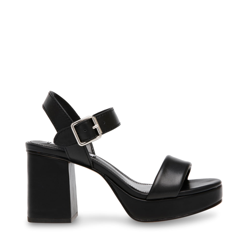 Steve Madden Freefall Sandal BLACK LEATHER Sandals All Products