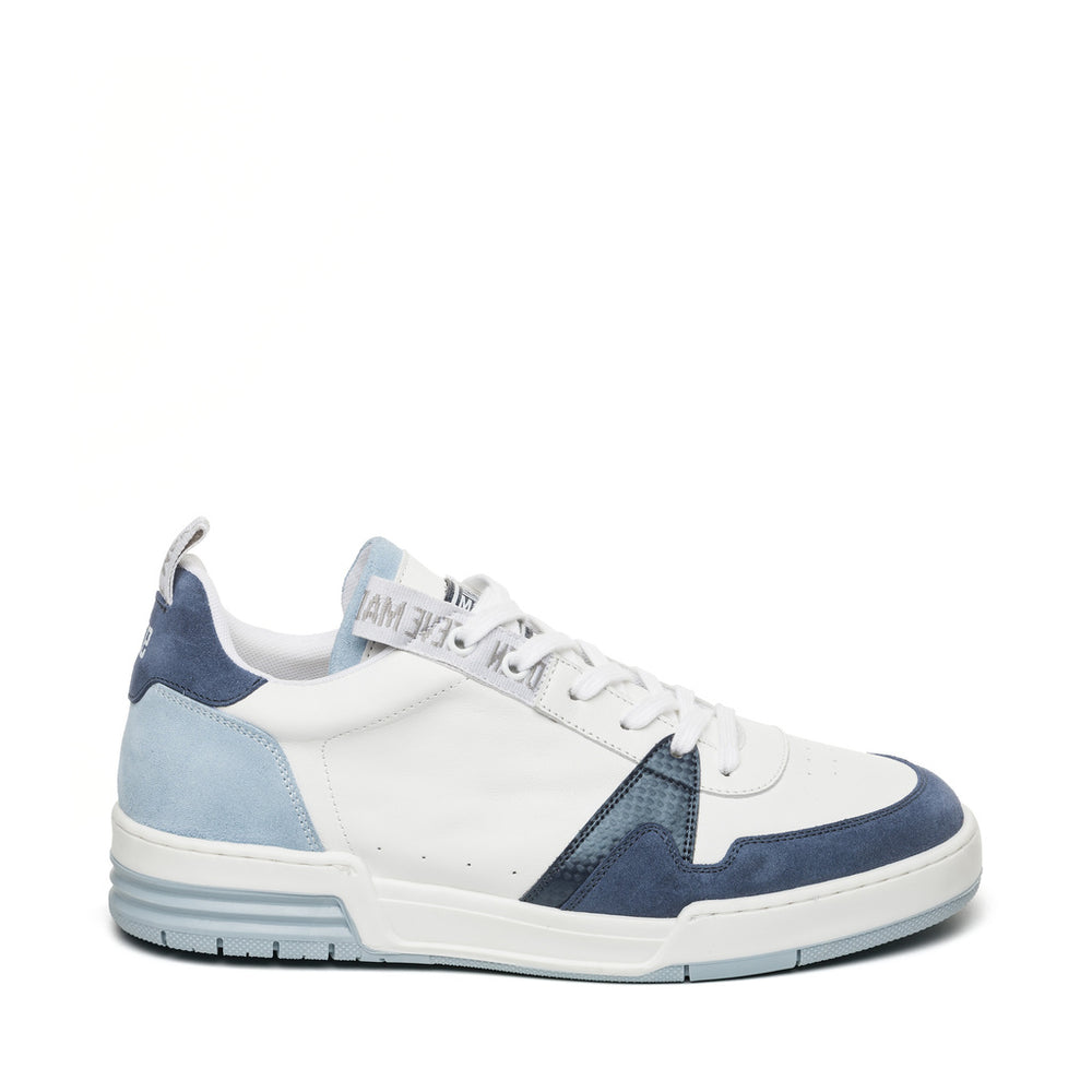 Steve Madden Men Kean-M Sneaker WHT/LT BLUE Sneakers All Products