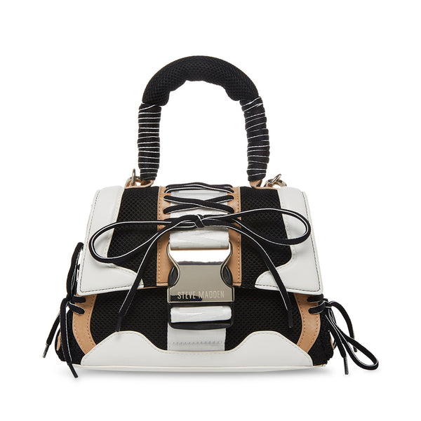 Steve madden bag black and white sale