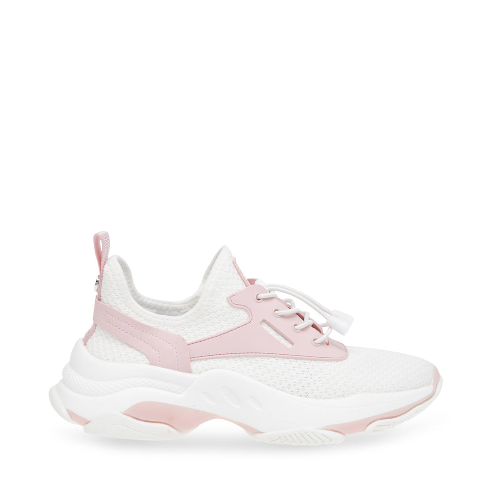Steve Madden Match-E Sneaker WHITE/PINK Sneakers All Products