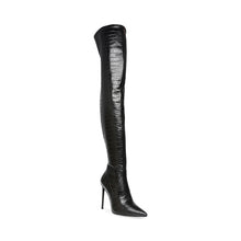 Steve Madden Vava Boot BLACK CROCO Boots All Products
